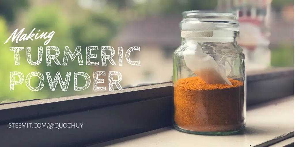 Making Turmeric powder at home