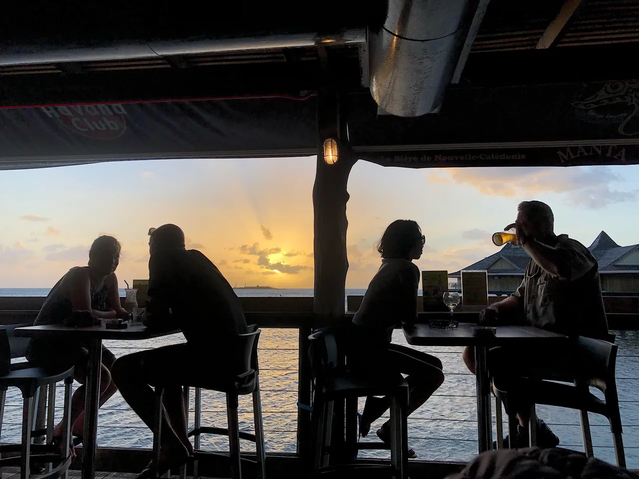 Sunset from Bodega Del Mar in Nouméa, New Caledonia