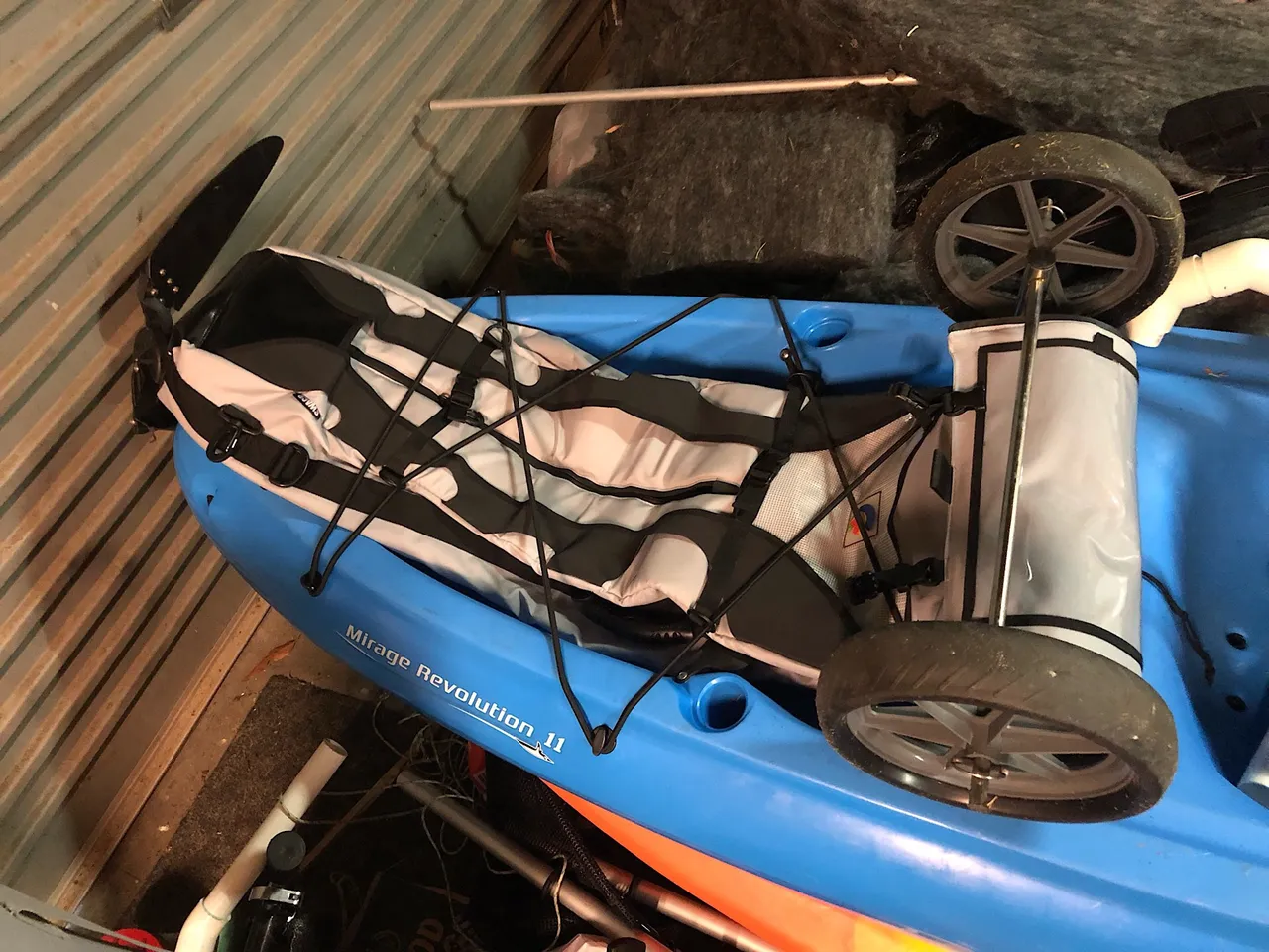 YakCath 42" cooler bag on Hobie Revolution 11