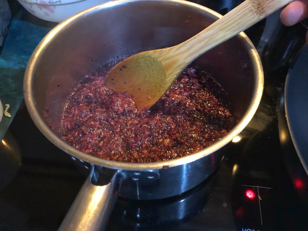 Making Mulberry Jam