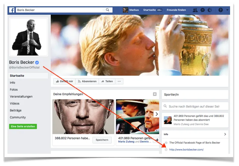 Bildschirmfoto 23.07.2017 Boris Becker Facebook