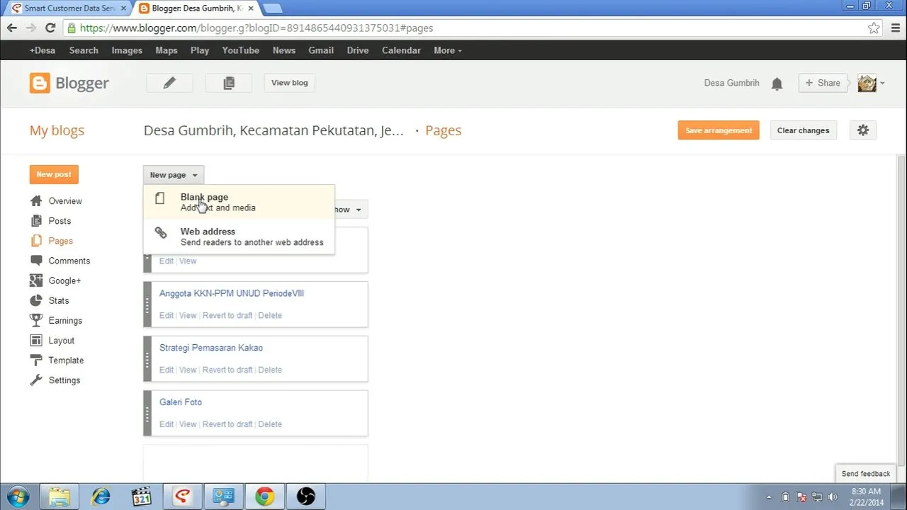Adding blank page