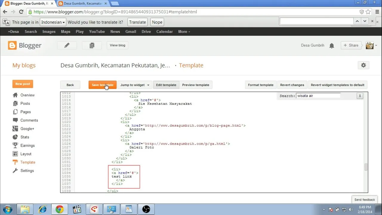 Adding new menu after last menu