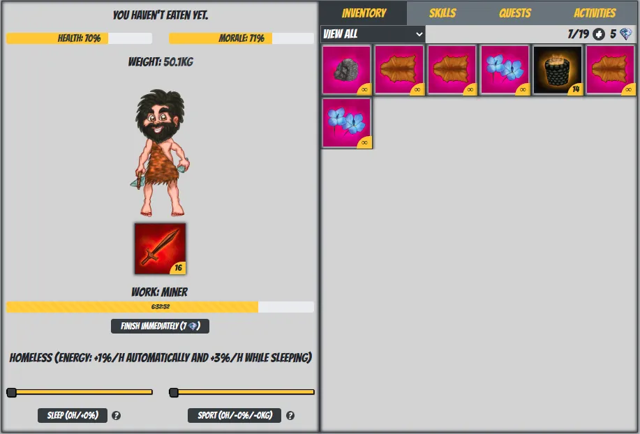 Character interface