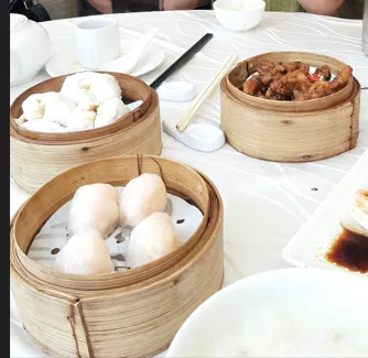 BBQ Pork Buns + Har Gow Shrimp Dumplings