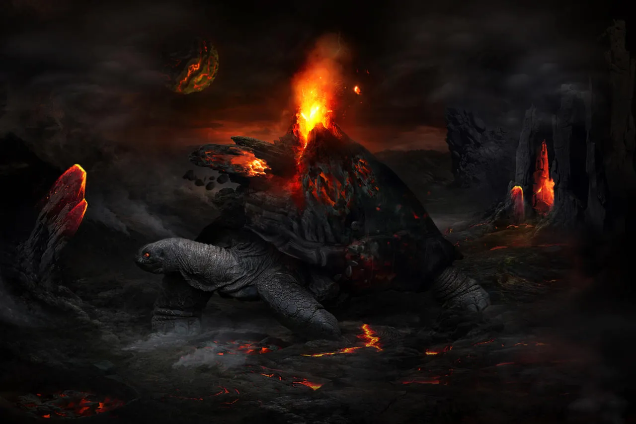Planet on fire