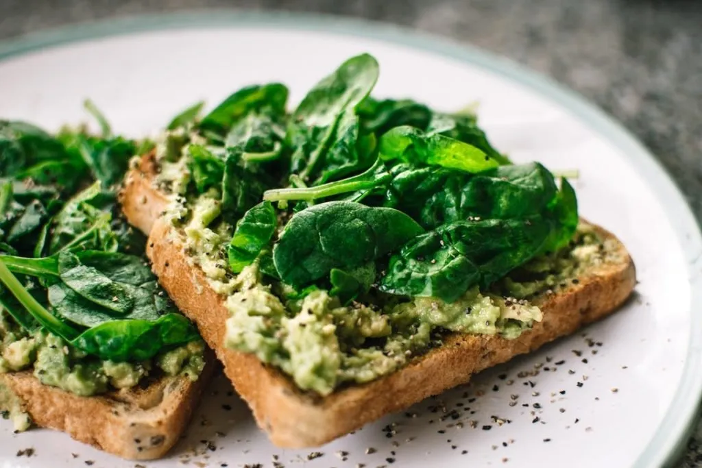 avocados and spinach