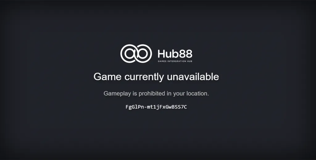 Game Currently Unavailable