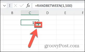 random-number-excel-drag-handle