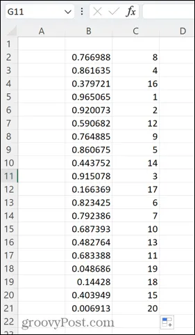 random-number-excel-rank-result