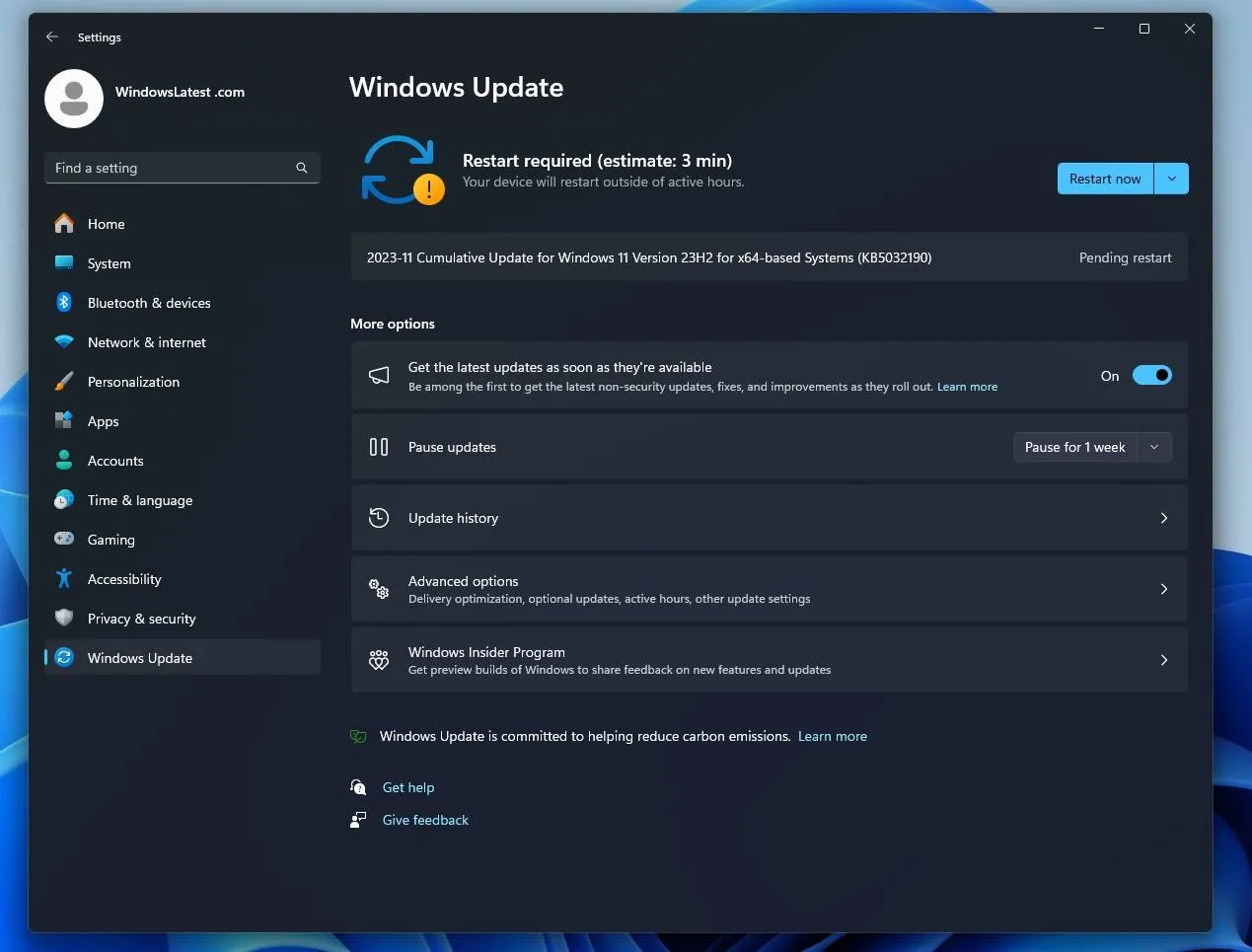 KB5032190-update-for-Windows-11