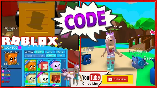 Roblox Bubble Gum Simulator Gameplay! CODE! Going To the new Treasure Island! Buying More Pets to Make Shiny!