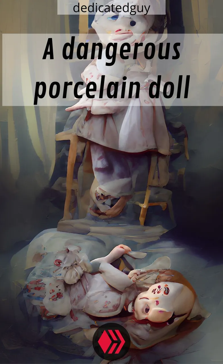 hive dedicatedguy story fiction historia ficcion art arte A dangerous porcelain doll.jpg