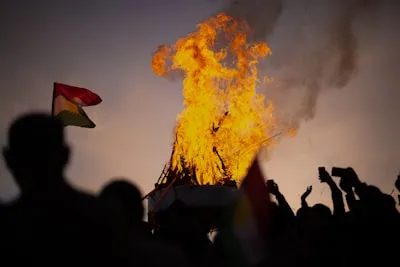 Peshmerga celebrated Newroz (New Year) at the frontline of the Kurdistan Region.