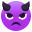 angry face with horns