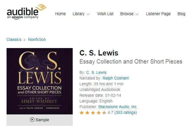 CS Lewis Essay Collection & Other Short Pieces.png