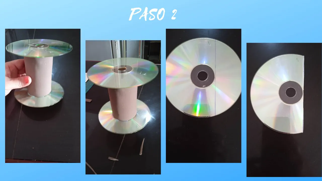 Espectacular soporte para celular hecho con CDS (2).jpg