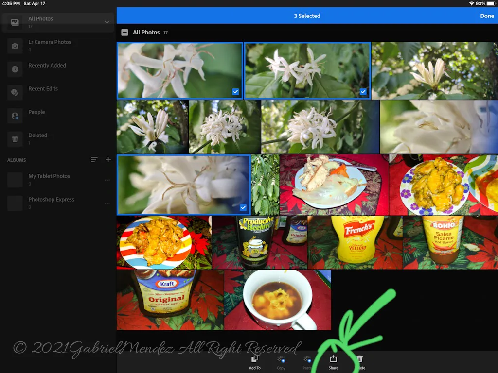 Watermarking an image on Adobe Lightroom share icon.jpg