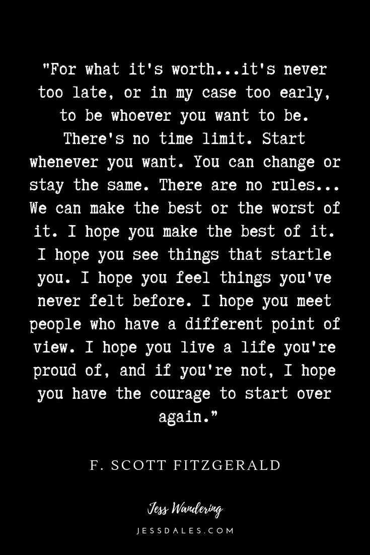 F. Scott Fitzgerald Quote