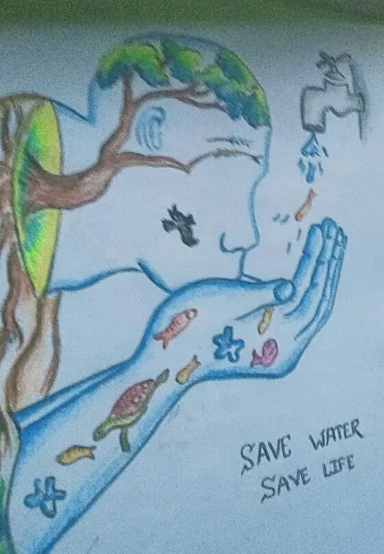 World Water Day Drawing / Save Water Save Life Drawing / Save Water Save  Earth Poster Drawing - YouTube