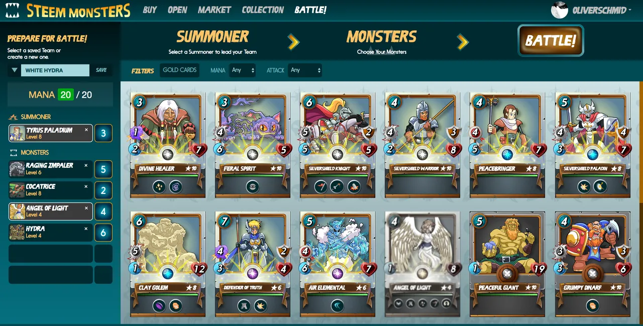 Steem Monsters Deck