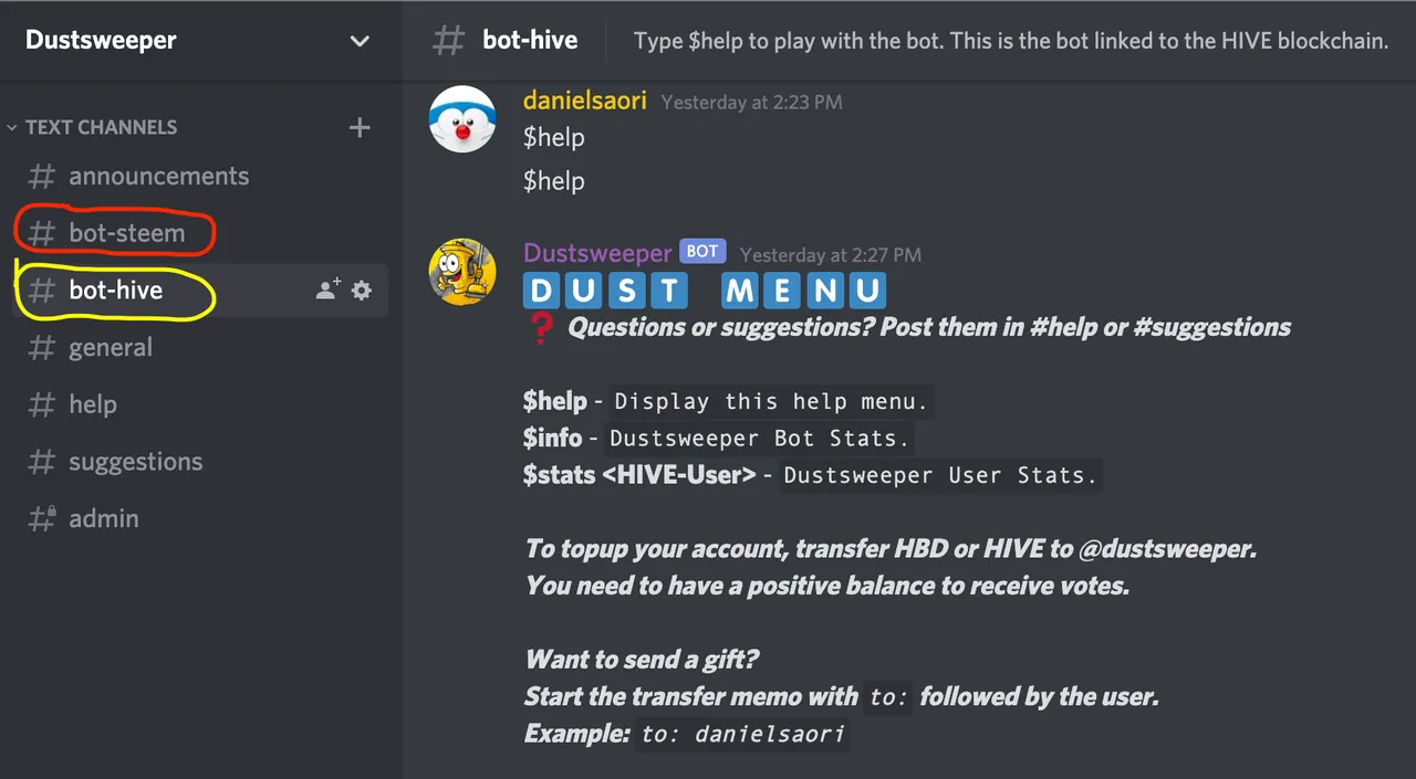 Dustsweeper Discord Server Overview