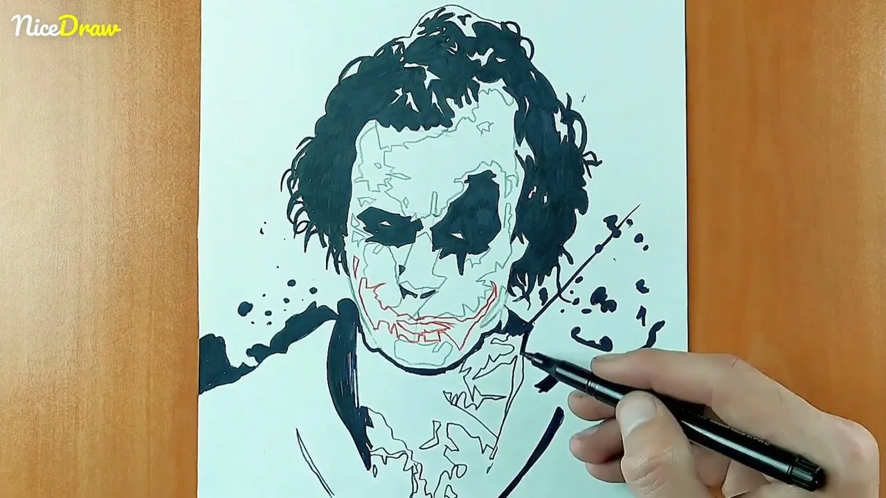 Heath Ledger's Joker drawing : r/joker