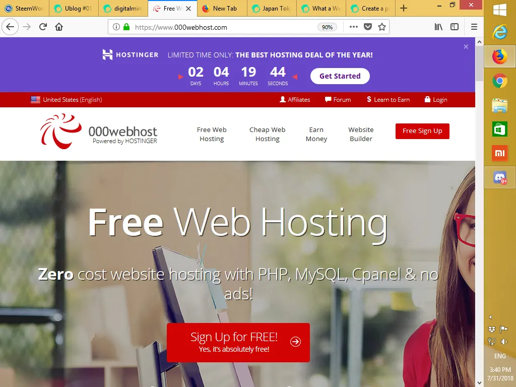 free web hosting