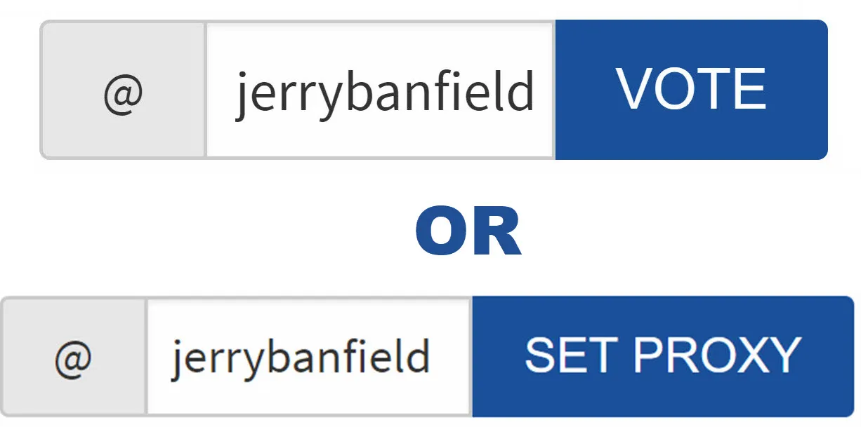 Vote Jerry Banfield Steem Witness