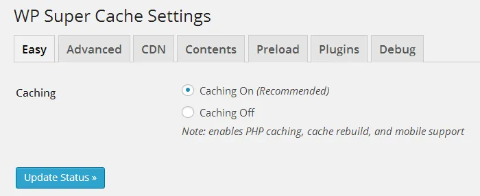 WP Super Cache- Plugin giúp tăng tốc website WordPress tốt nhất