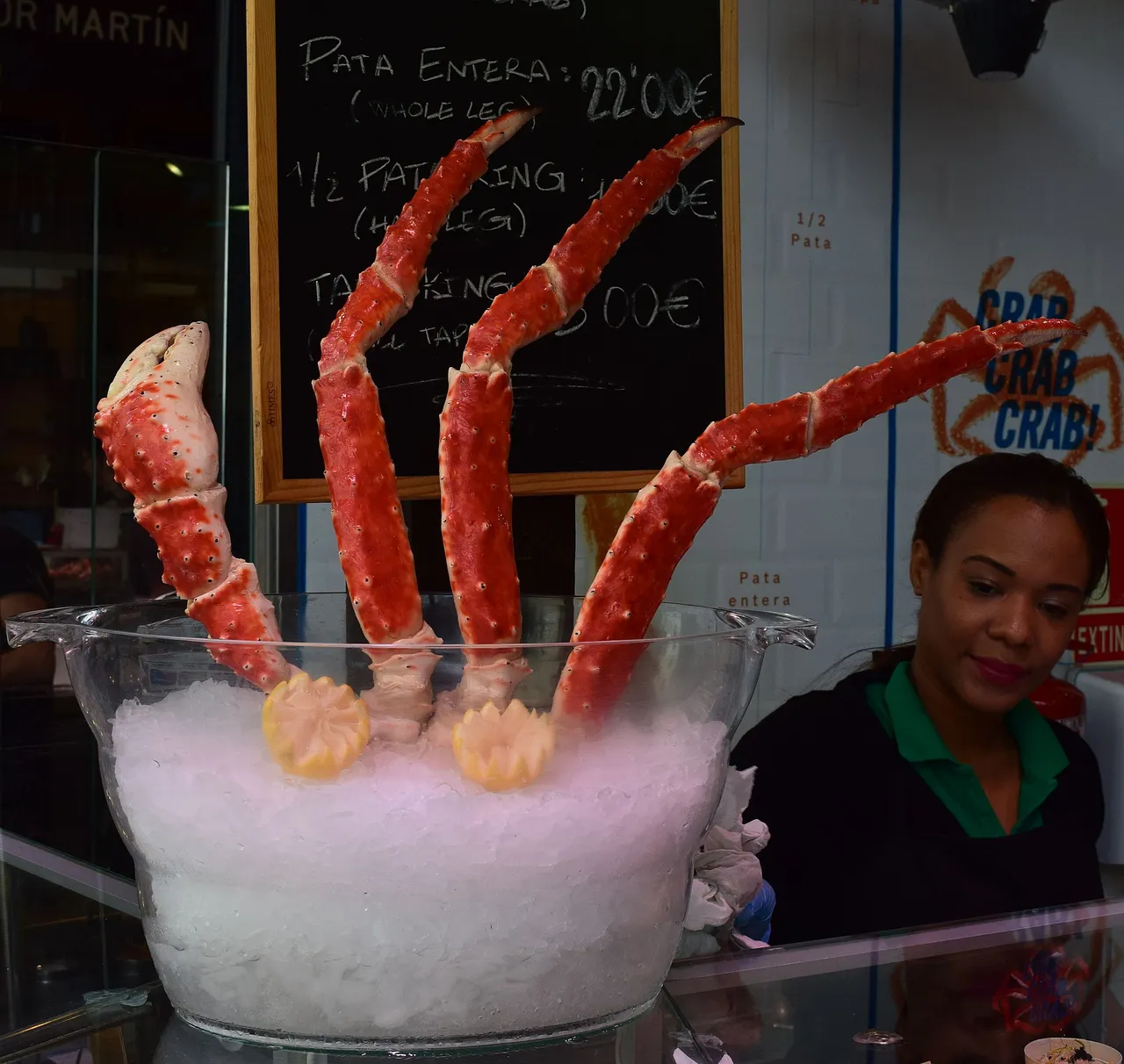 Crab at Mercadito San Miguel