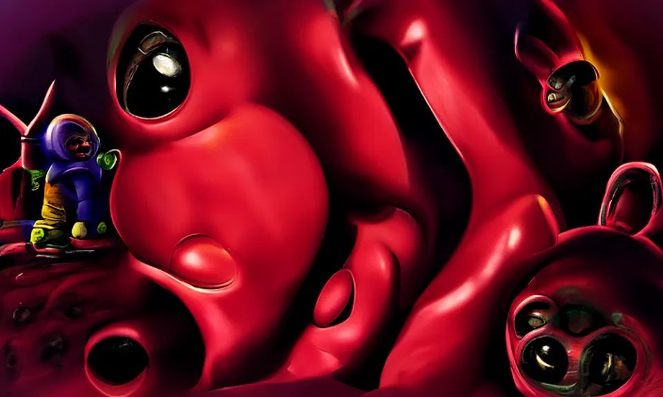 Teletubbies by Carlo Randanini photorealistic