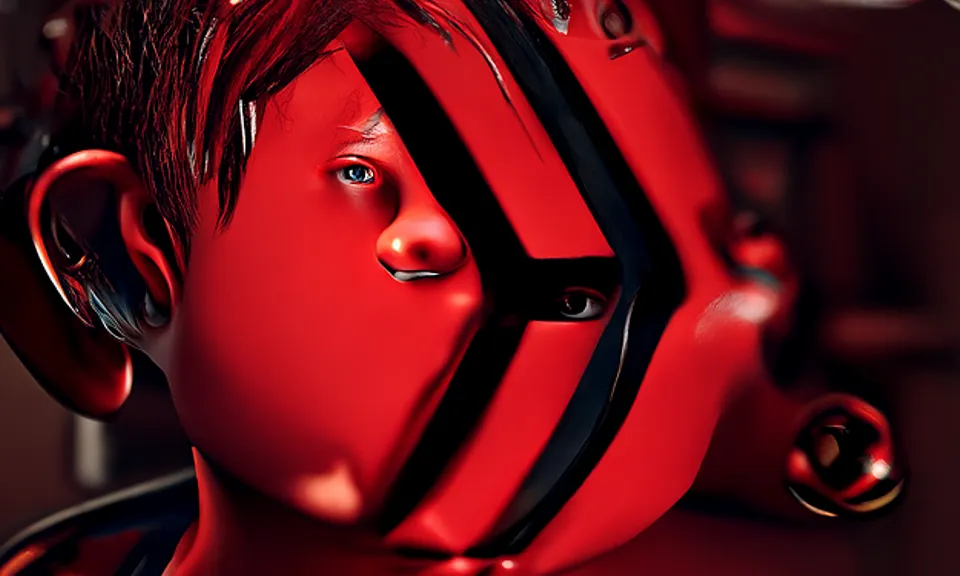 a portrait of a young boy by Hugo Scheiber rendered in unreal engine