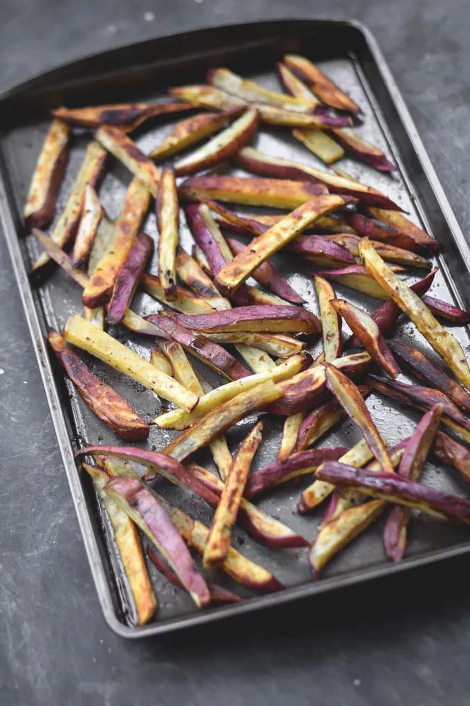 Baked Yam Fries with Sriracha Hummus (Vegan + GF) (3).jpg