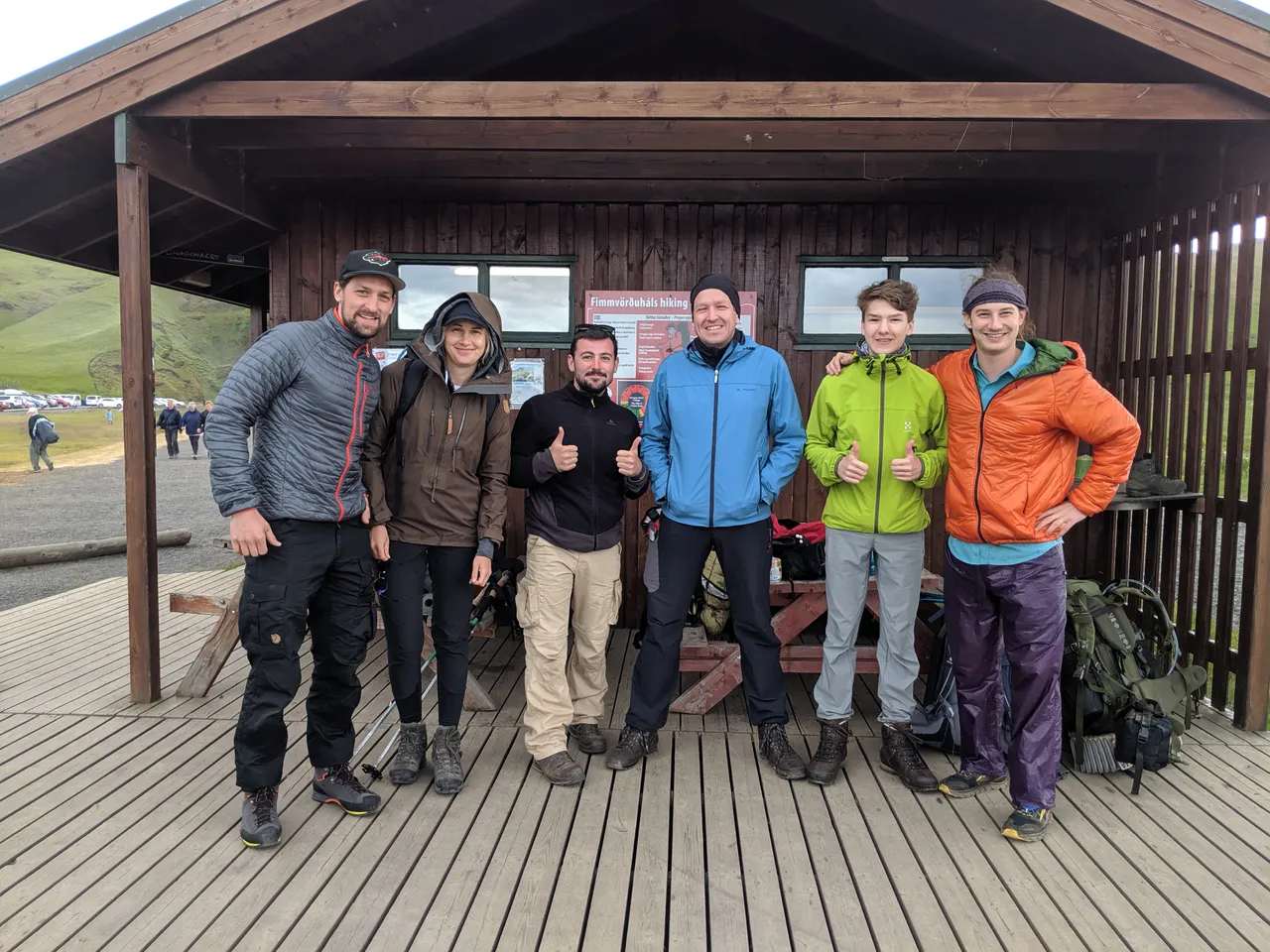 hikers starting in Skógar