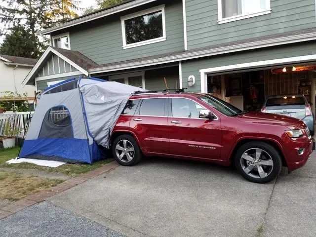 My 2015 Jeep with Attached Tent