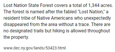 The missing tribe of Lost Nation Forest