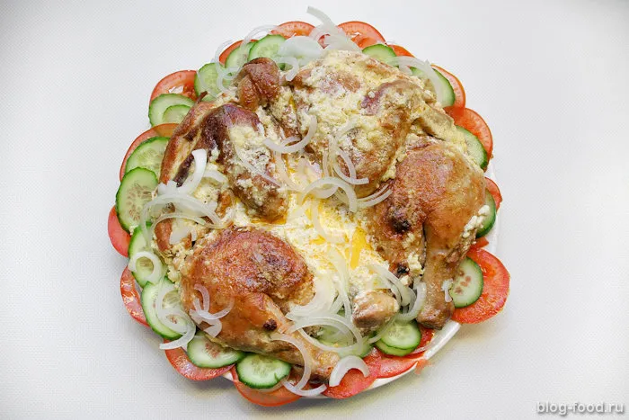 Chicken Tabaka (tapaka) in skerski