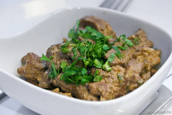 Stroganoff liver