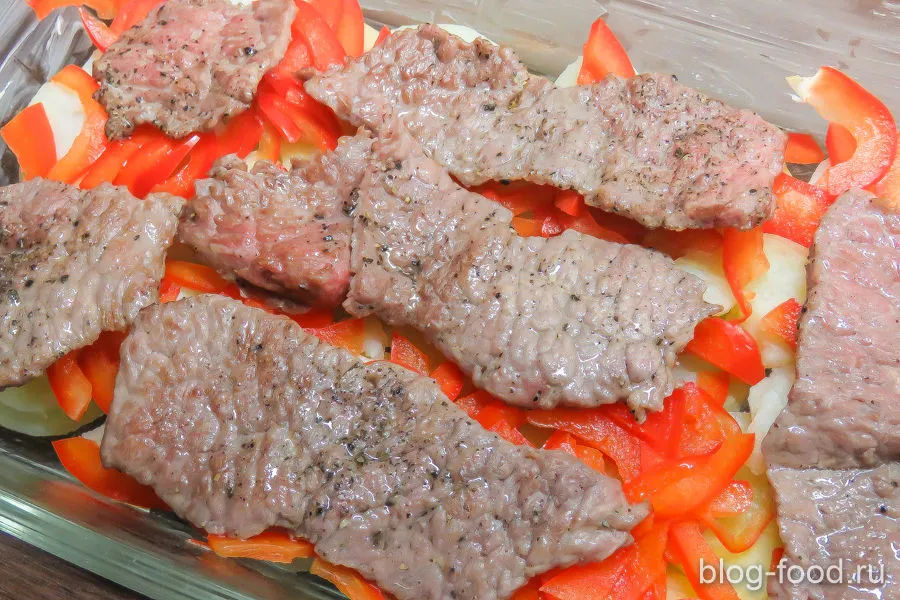 Potato casserole with beef