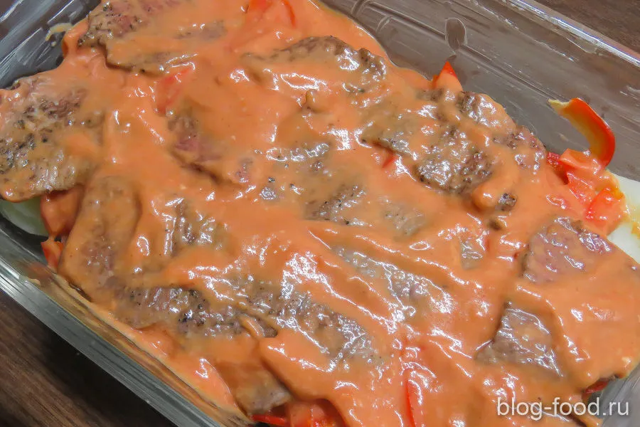 Potato casserole with beef