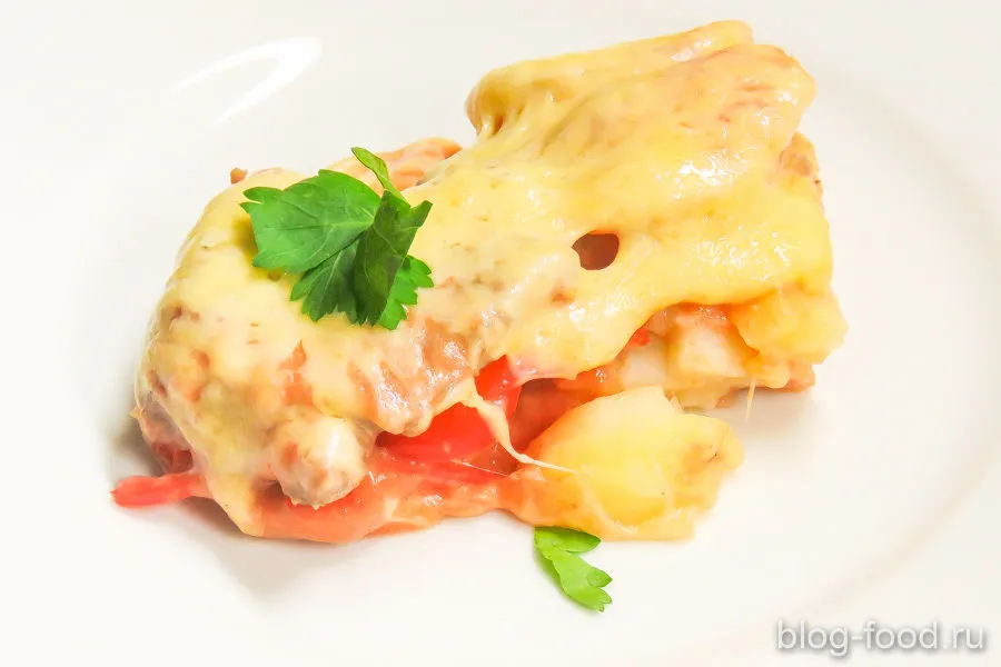 Potato casserole with beef