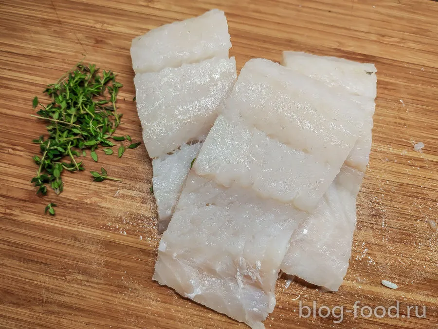 Pike perch with potatoes in cream sauce