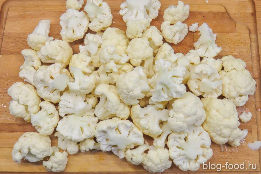 Appetizer of cauliflower