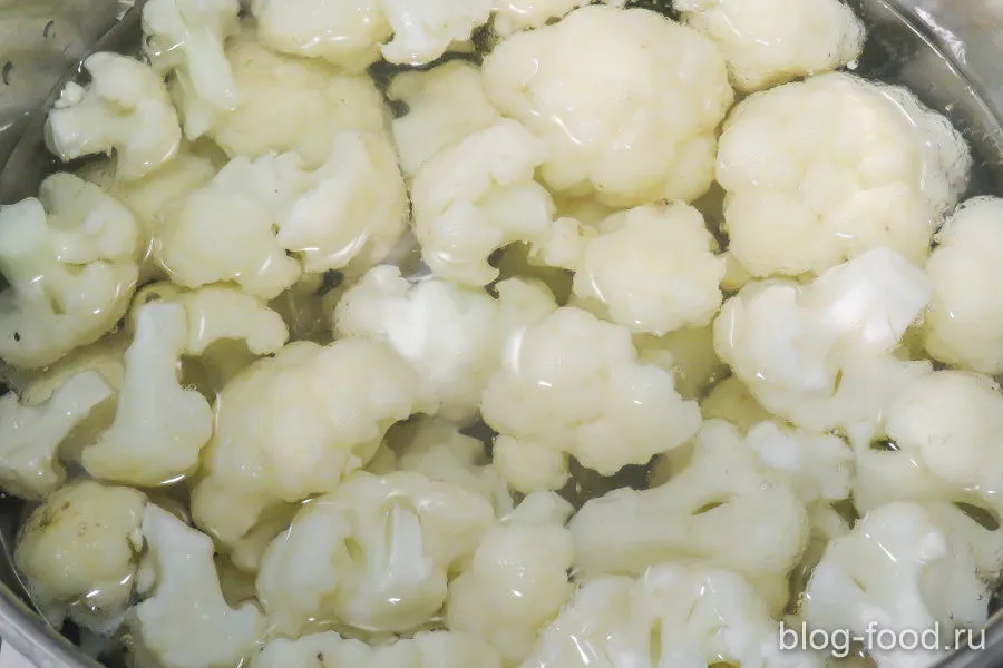 Appetizer of cauliflower