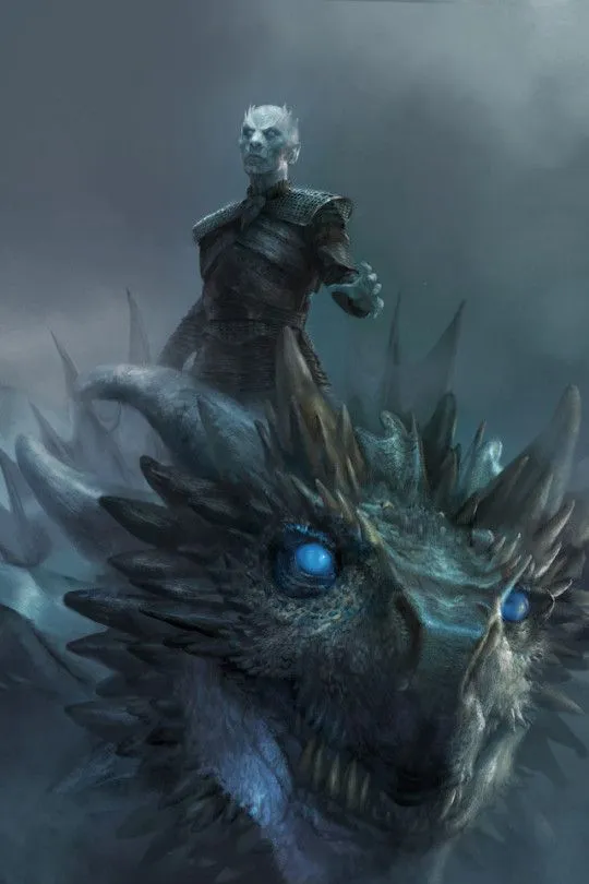 Viserion y el rey de la Noche.