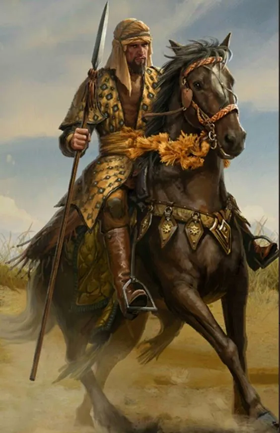 Cavaleiros que reÃºnem-se ao redor do templo de Harinna-Babalon