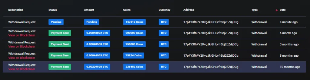 Cointiply payment proof