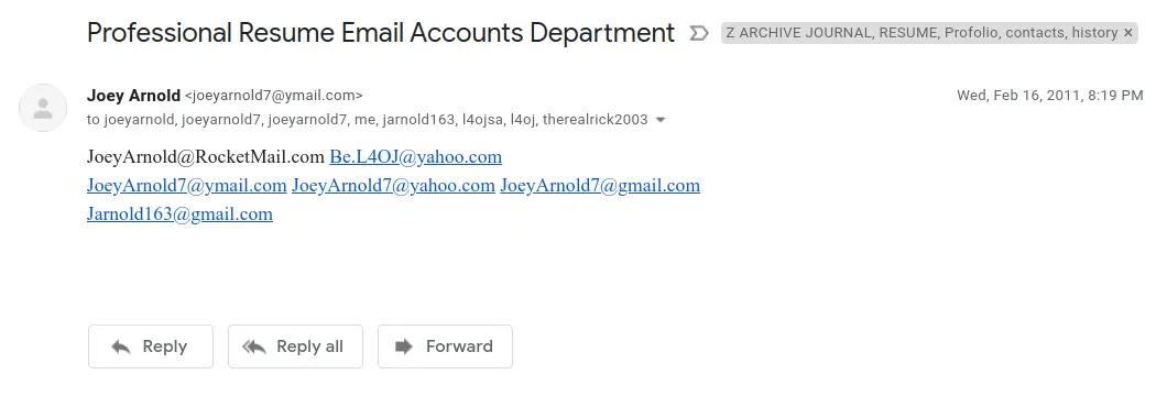 2011-02-16 - Wednesday - 08:19 PM - 16th of February of 2011 - Professional Resume Email Accounts Department Oatmeal Joey Arnold JSA Screenshot at 2020-01-12 14:29:26.png