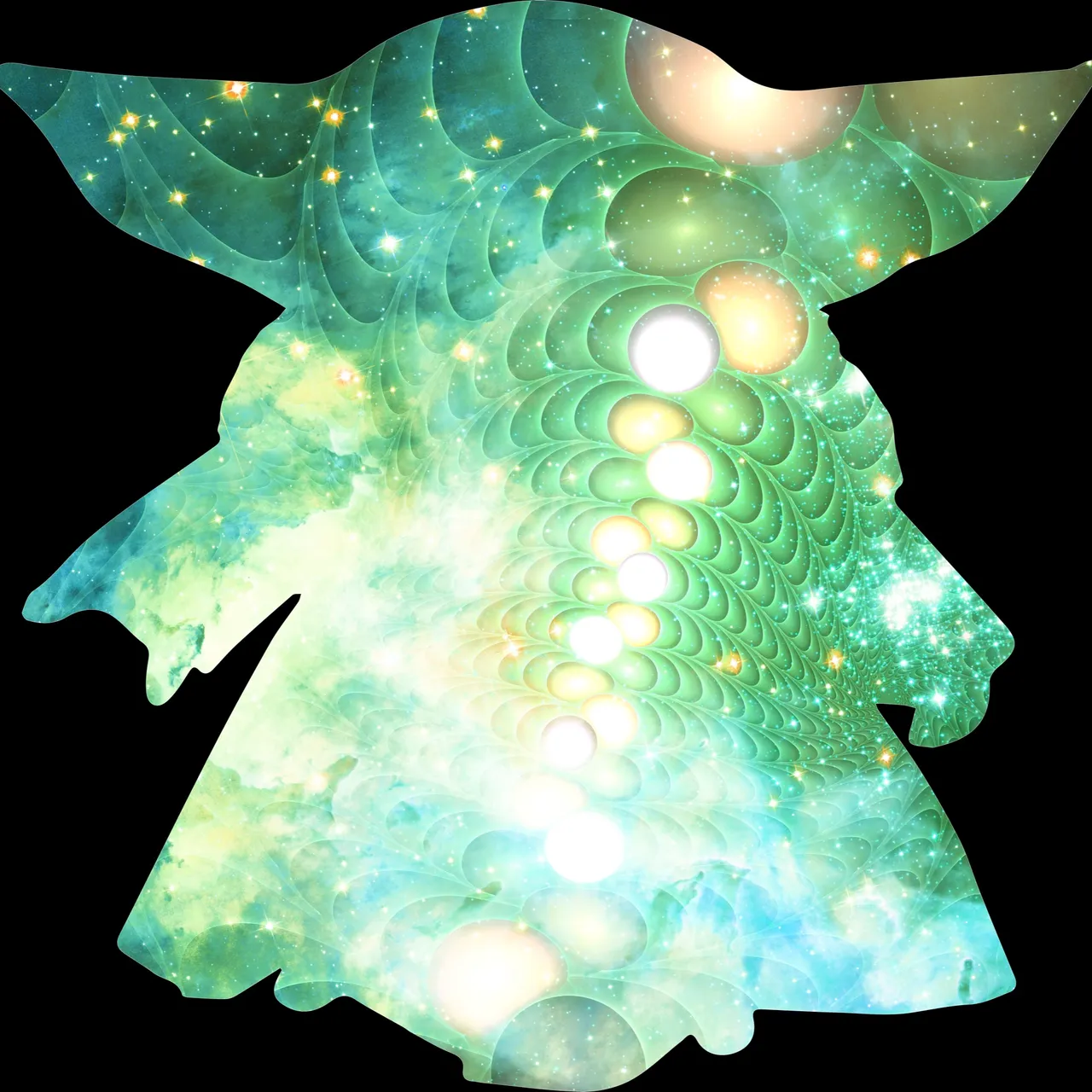 Baby Yoda Outline WesterlundTwo Possibilities Creating Certaintyv2Aquamarine.png